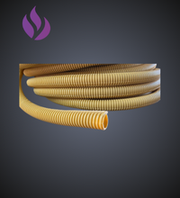 Sleeving Corrugated Cream Split 20mm p/m